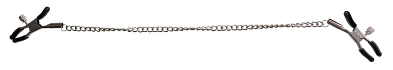 Nipple toy on long chain for both sides