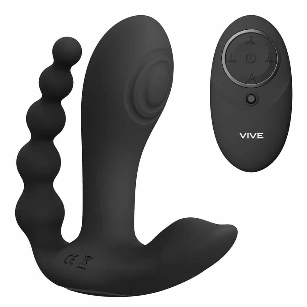 Vive Kata Double Penetrator Vibrator Black